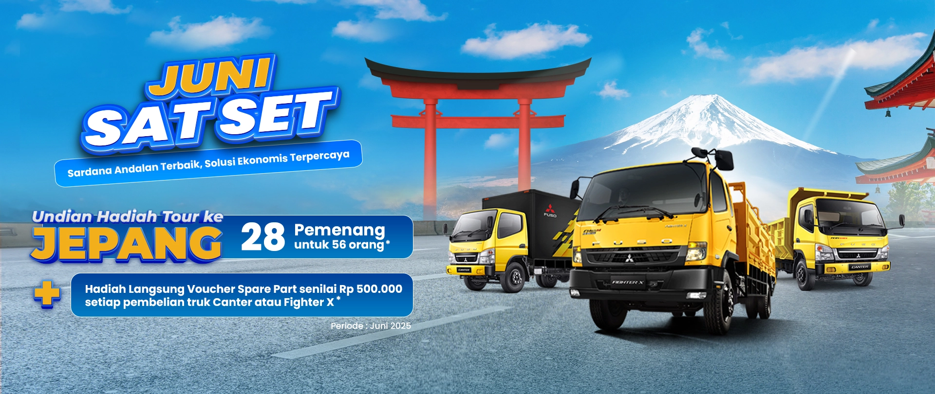 Promo Mitsubishi FUSO Juni SATSET Bulan Juni 2025