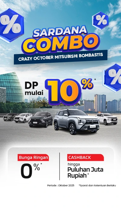 Promo Sardana Combo Oktober 2025, Crazy October Mitsubishi Bombastis - Promo Mitsubishi Motors Bulan Oktober 2025